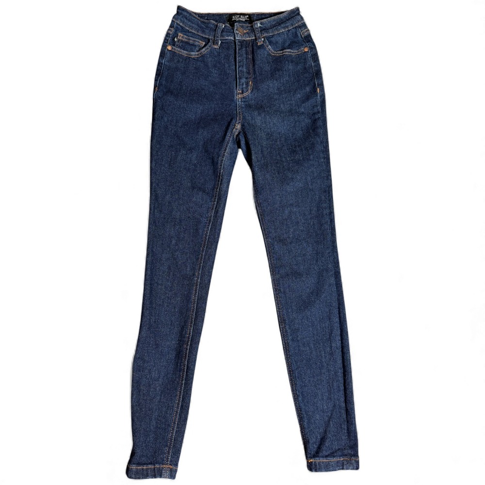Judy Blue Los Angeles Tummy Control Skinny Jeans Womens 1/25 Blue Denim Mid Rise